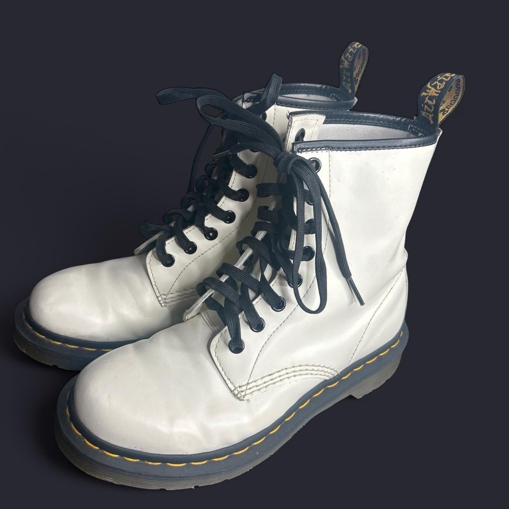 Dr. Martens leather 1460 hi-top boots.goth whimsy coquette rocker Halloween